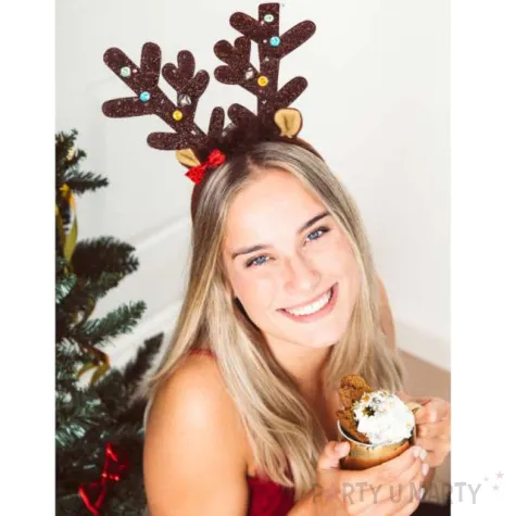 opaska party rogi renifera led folat