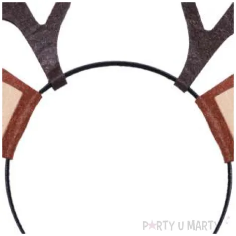 opaska party rogi renifera z uszami brazowa arpex