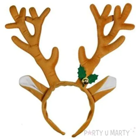 opaska party rogi renifera z uszami brazowa arpex