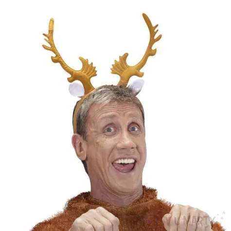 opaska party rogi renifera z uszami brazowy jasny widmann