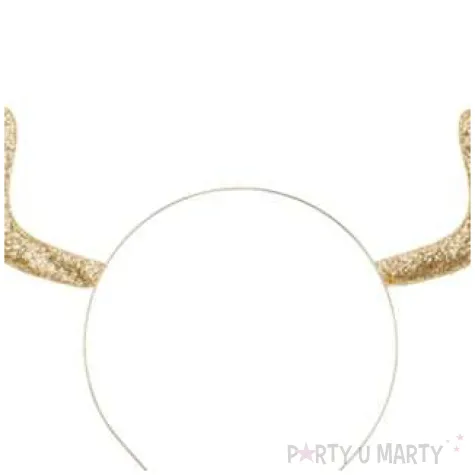 opaska party rogi renifera zlota partydeco