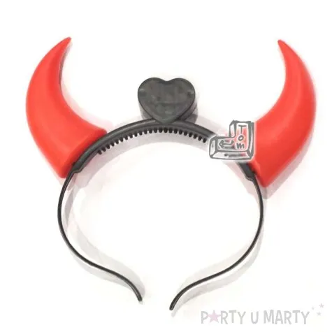 opaska party rogi swiecace czerwone topgift