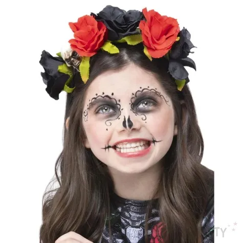 opaska party roze de los muertos z czaszka smiffys