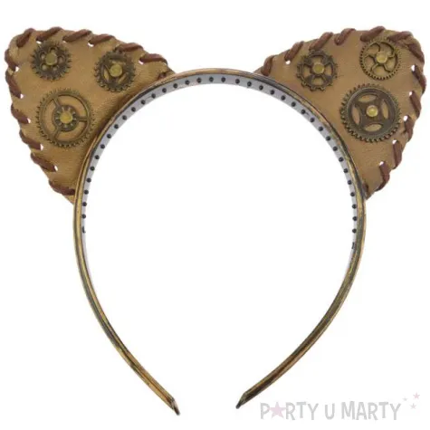 opaska party steampunk uszy brazowa arpex