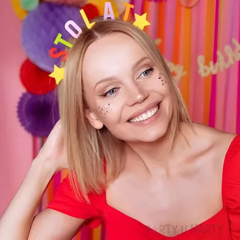 opaska party sto lat metalowa partydeco