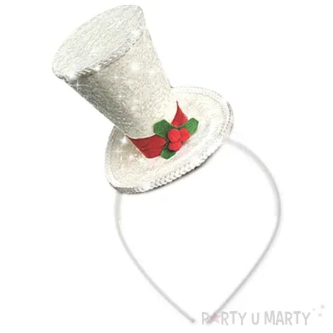 opaska party swiateczny kapelusik brokatowy smiffys