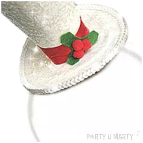 opaska party swiateczny kapelusik brokatowy smiffys