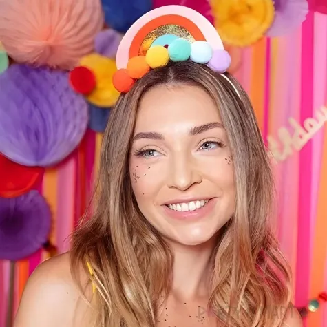 opaska party tecza partydeco