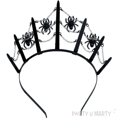 opaska party tiara pajaki czarny guirca
