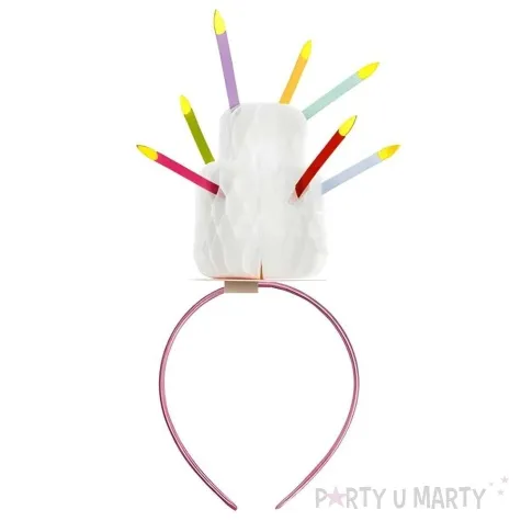 opaska party tort ze swieczkam partydeco