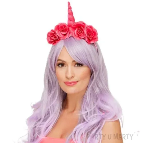 opaska party unicorn jednorozec rozowa smiffys