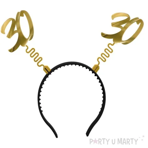 opaska party urodziny liczba 30 zloty