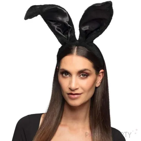 opaska party uszy krolika czarny boland