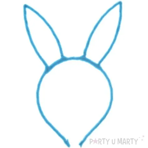 opaska party uszy zajaczka blekitna arpex