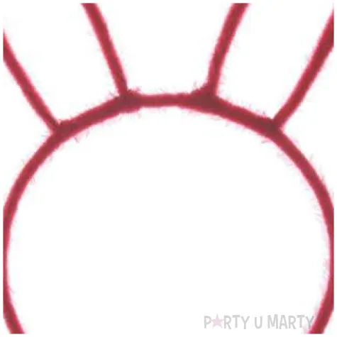 opaska party uszy zajaczka czerwona arpex