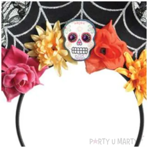 opaska party wachlarz day of the dead amscan