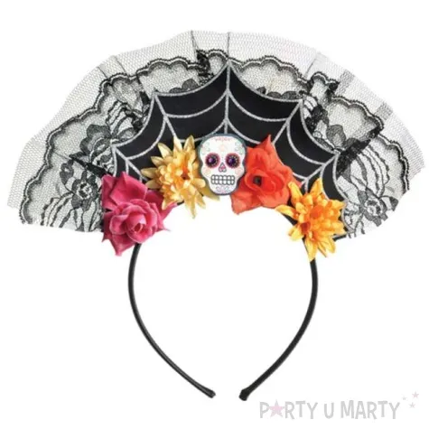 opaska party wachlarz day of the dead amscan