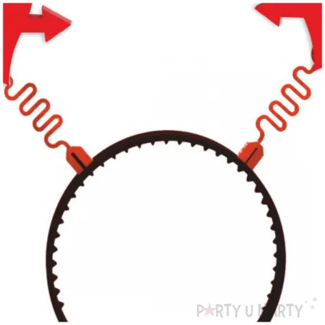 opaska party walentynki serce i strzala czerwony