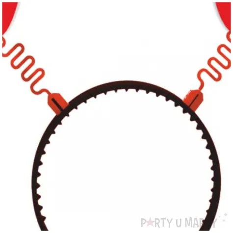 opaska party walentynki usta czerwony