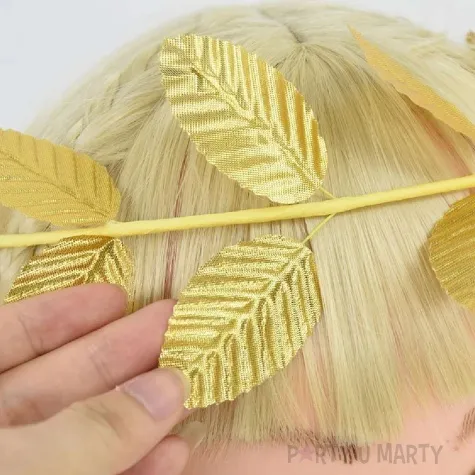 opaska party wieniec laurowy zloty 7 7