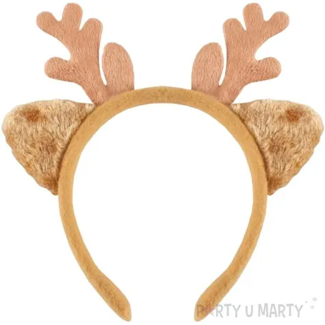 opaska renifera z uszami brazowy jasny godan