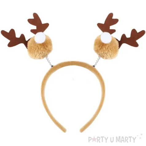 opaska wesole reniferki brazowy jasny godan