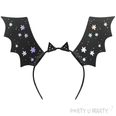 opaski party nietoperze gwiazdki halloween czarny partydeco 4 szt