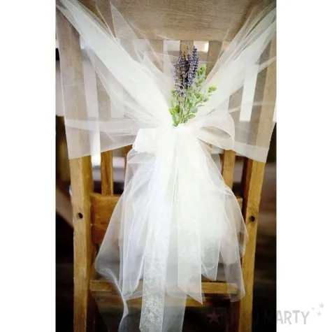 organza gladka biala partydeco 0 16 x 9 m