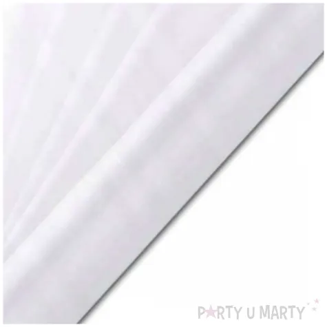 organza gladka biala partydeco 0 16 x 9 m