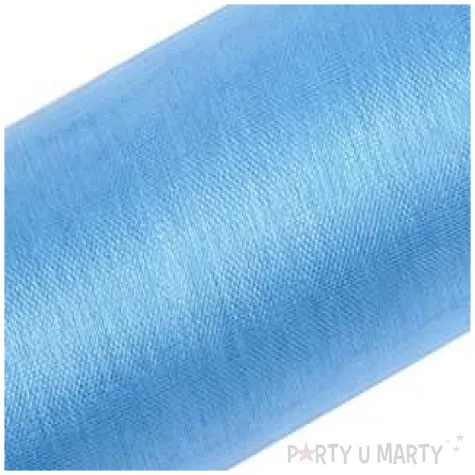 organza gladka blekitna partydeco 0 16 x 9 m