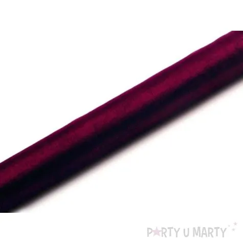 organza gladka bordowa partydeco 0 36 x 9 m