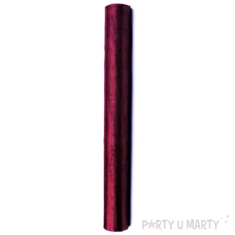 organza gladka bordowa partydeco 0 36 x 9 m