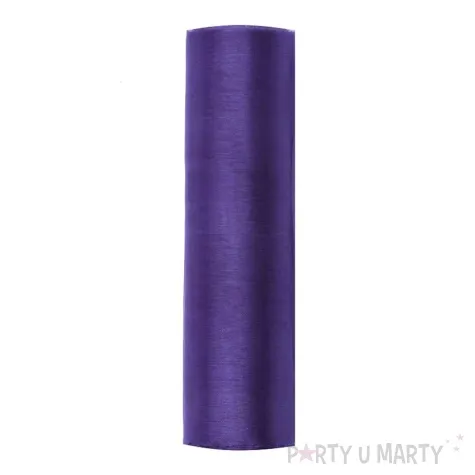 organza gladka fioletowa partydeco 0 16 x 9 m