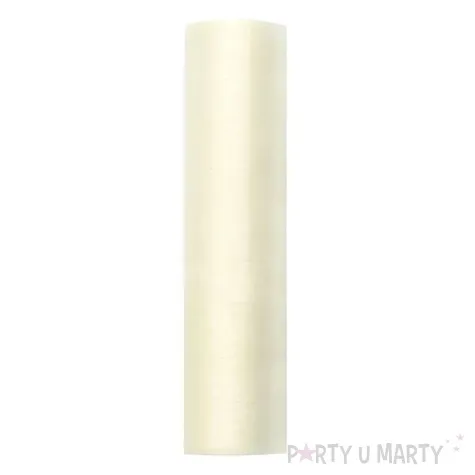 organza gladka kremowa jasna partydeco 0 16 x 9 m