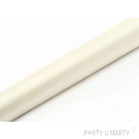 organza gladka kremowa jasna partydeco 0 36 x 9 m