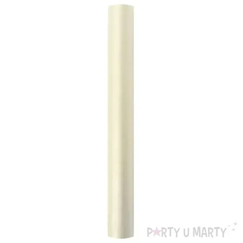 organza gladka kremowa jasna partydeco 0 36 x 9 m