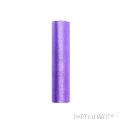 organza gladka liliowa partydeco 0 16 x 9 m