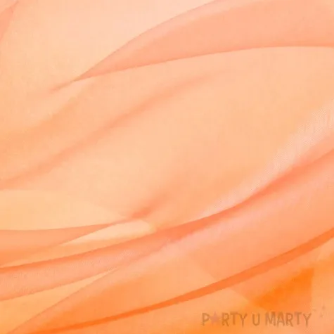 organza gladka pomaranczowy partypal 0 16 x 9 m