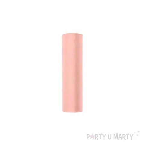 organza gladka rozowa blada partydeco 0 16 x 9 m