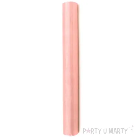 organza gladka rozowa blada partydeco 0 36 x 9 m