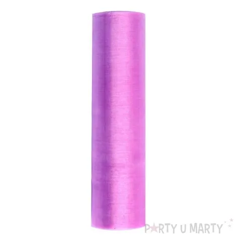 organza gladka rozowa partydeco 0 16 x 9 m