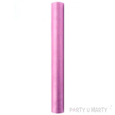 organza gladka rozowa partydeco 0 36 x 9 m