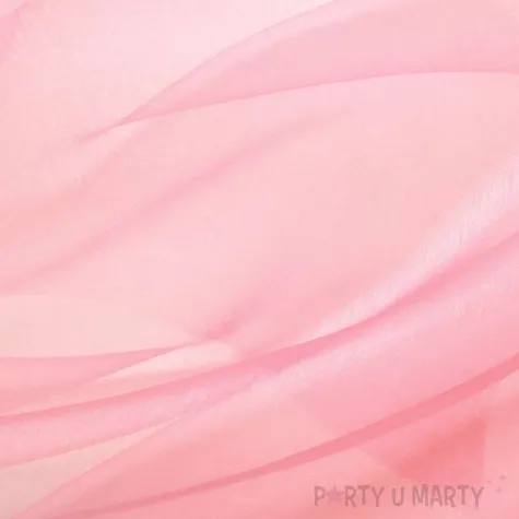 organza gladka rozowy jasny partypal 0 36 x 9 m
