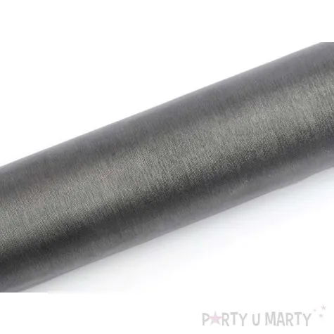 organza gladka szara partydeco 0 16 x 9 m