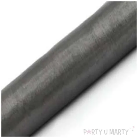 organza gladka szara partydeco 0 36 x 9 m