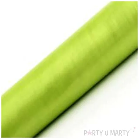 organza gladka zielona jasna partydeco 0 36 x 9 m