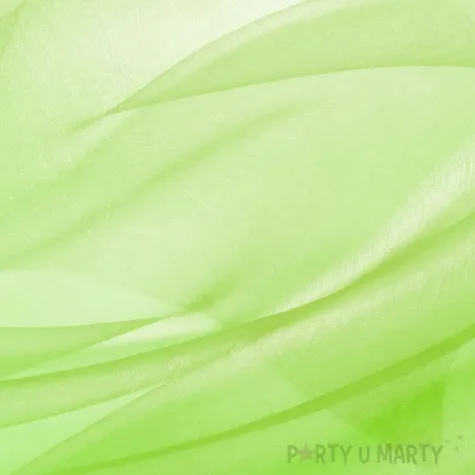 organza gladka zielony partypal 0 36 x 9 m