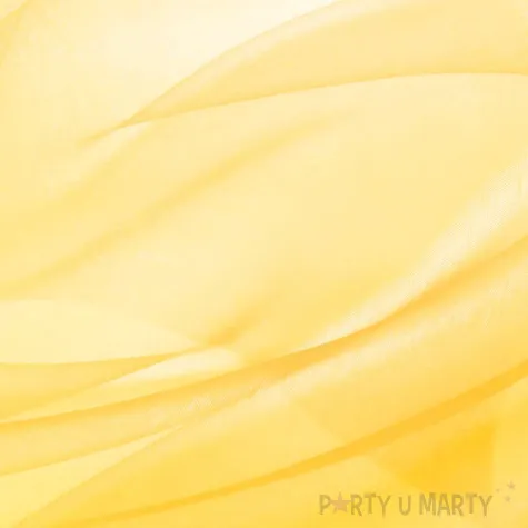 organza gladka zolty partypal 0 16 x 9 m