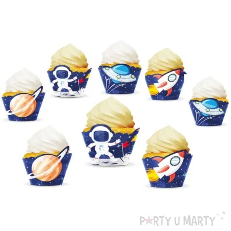 oslonki na muffinki kosmos mix partypal 8 szt