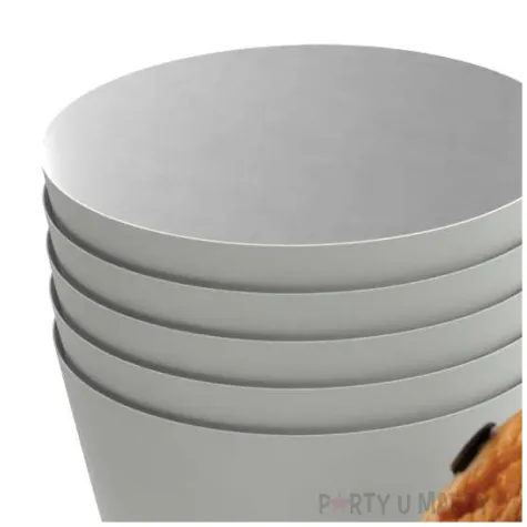 oslonki na muffinki monokolor bialy 6 szt